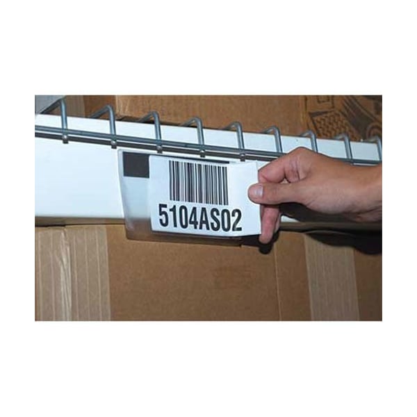 3 x 5 Label Holders, Clear, Self Adhesive - Top Load, 50PK